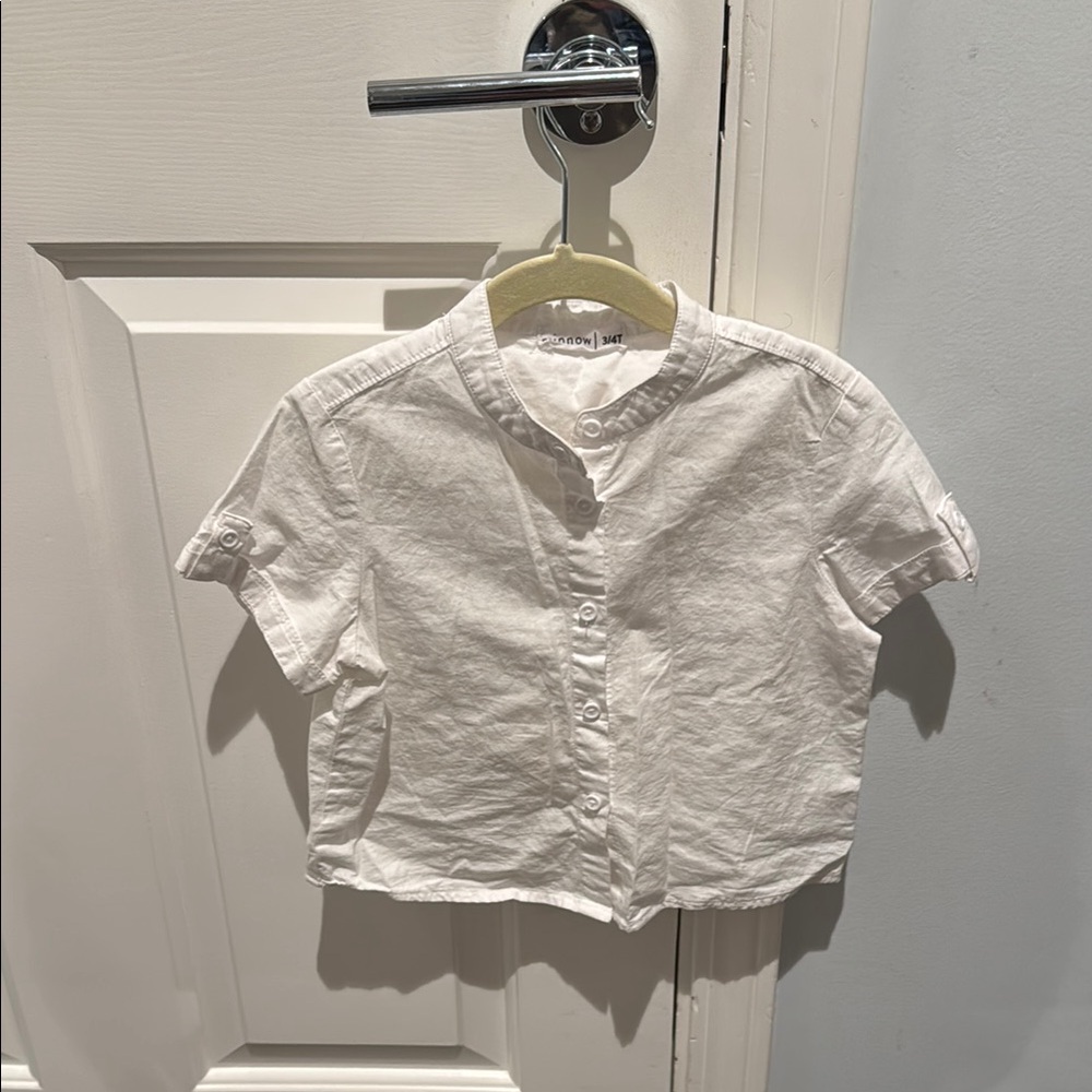 Minnow White Button-Up Shirt